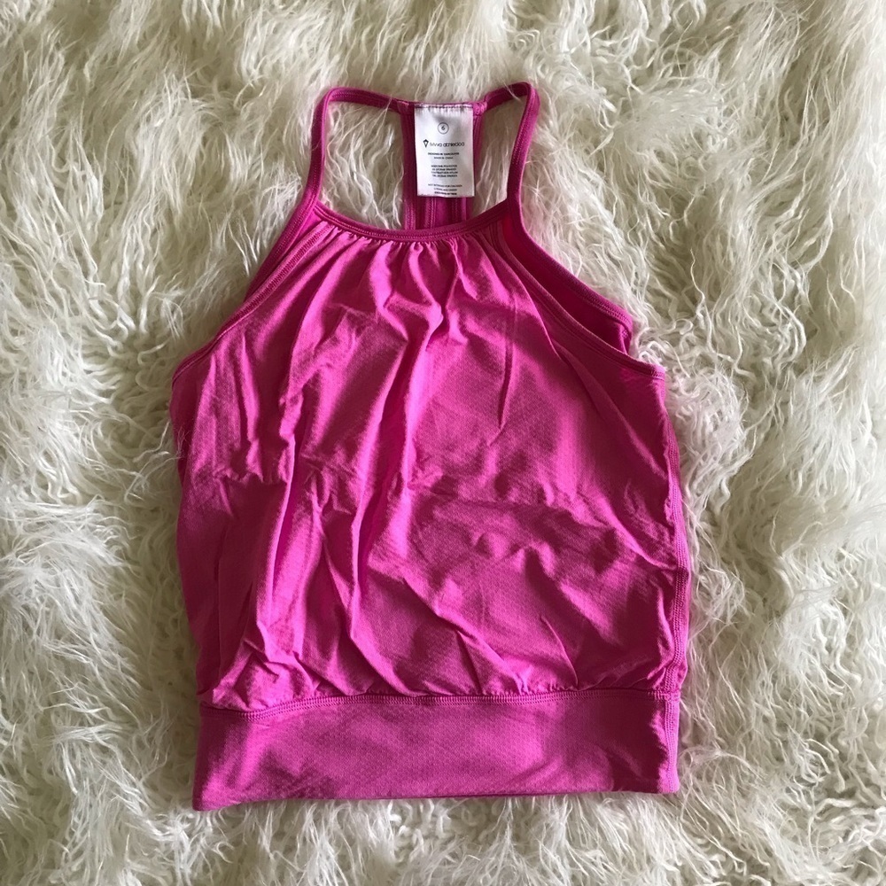 Ivivva Double Dutch Pink Tank Top Shirt Girls 6